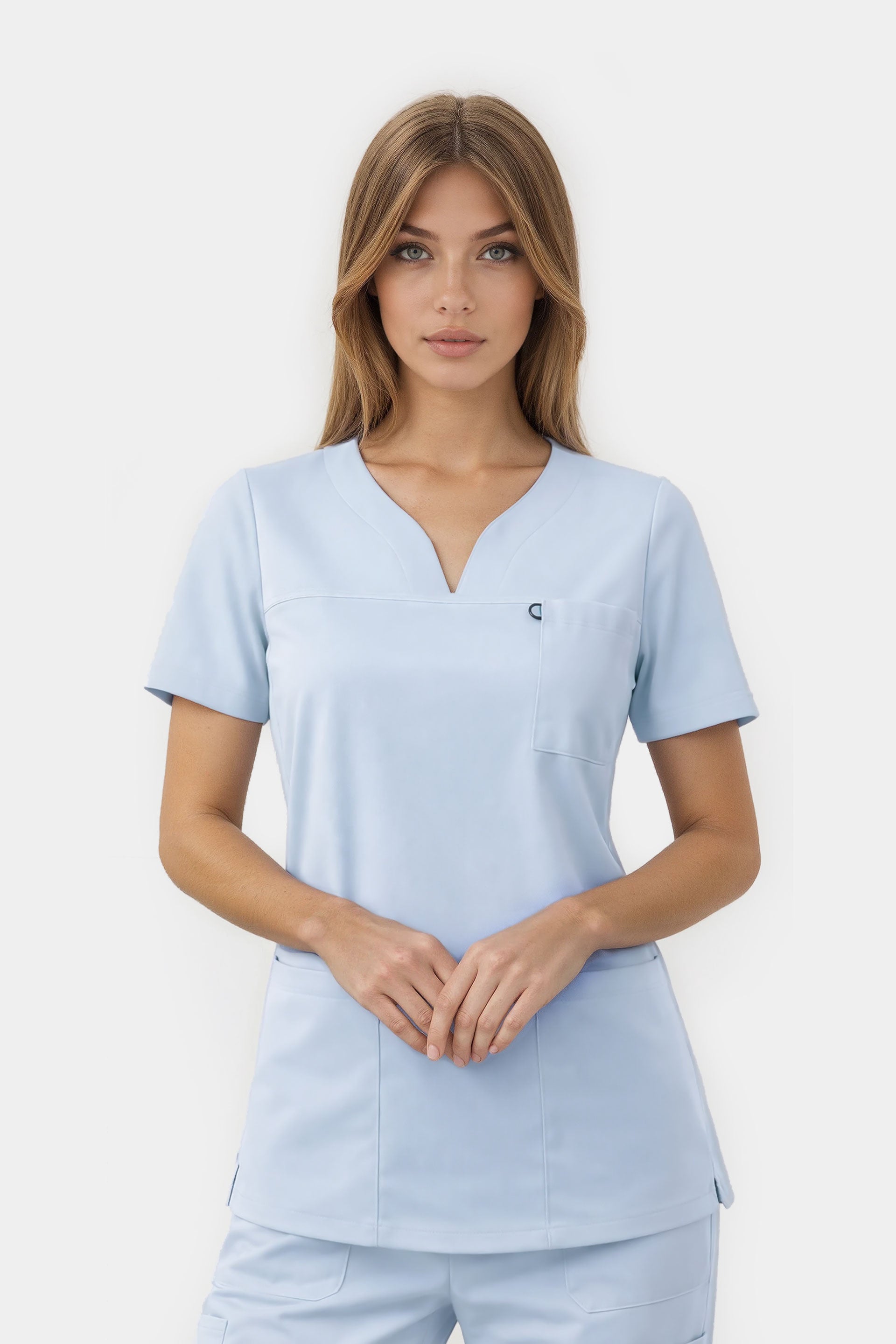 Bluza medyczna damska Amelia - kolor baby blue