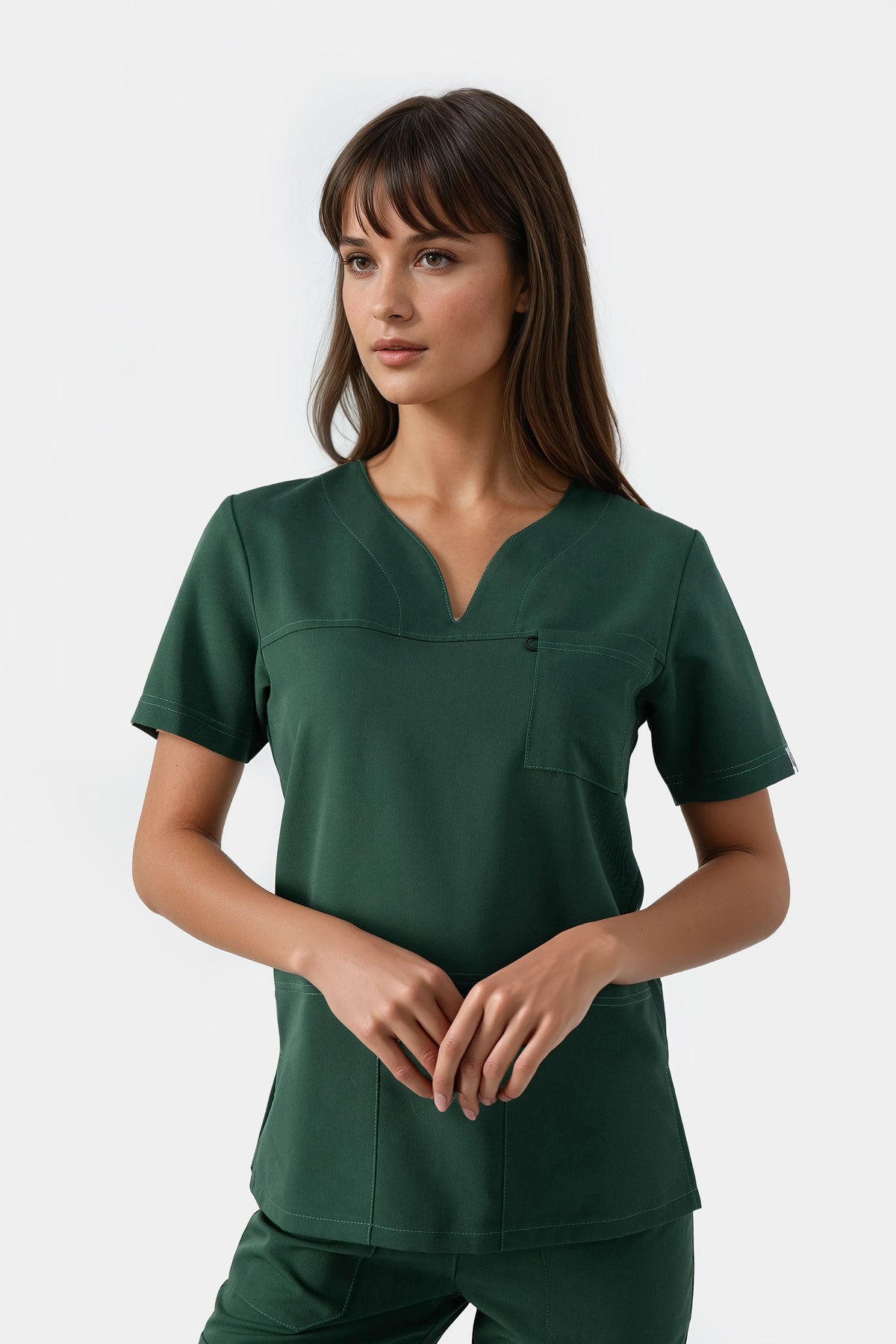 Bluza medyczna damska Amelia - kolor dark green