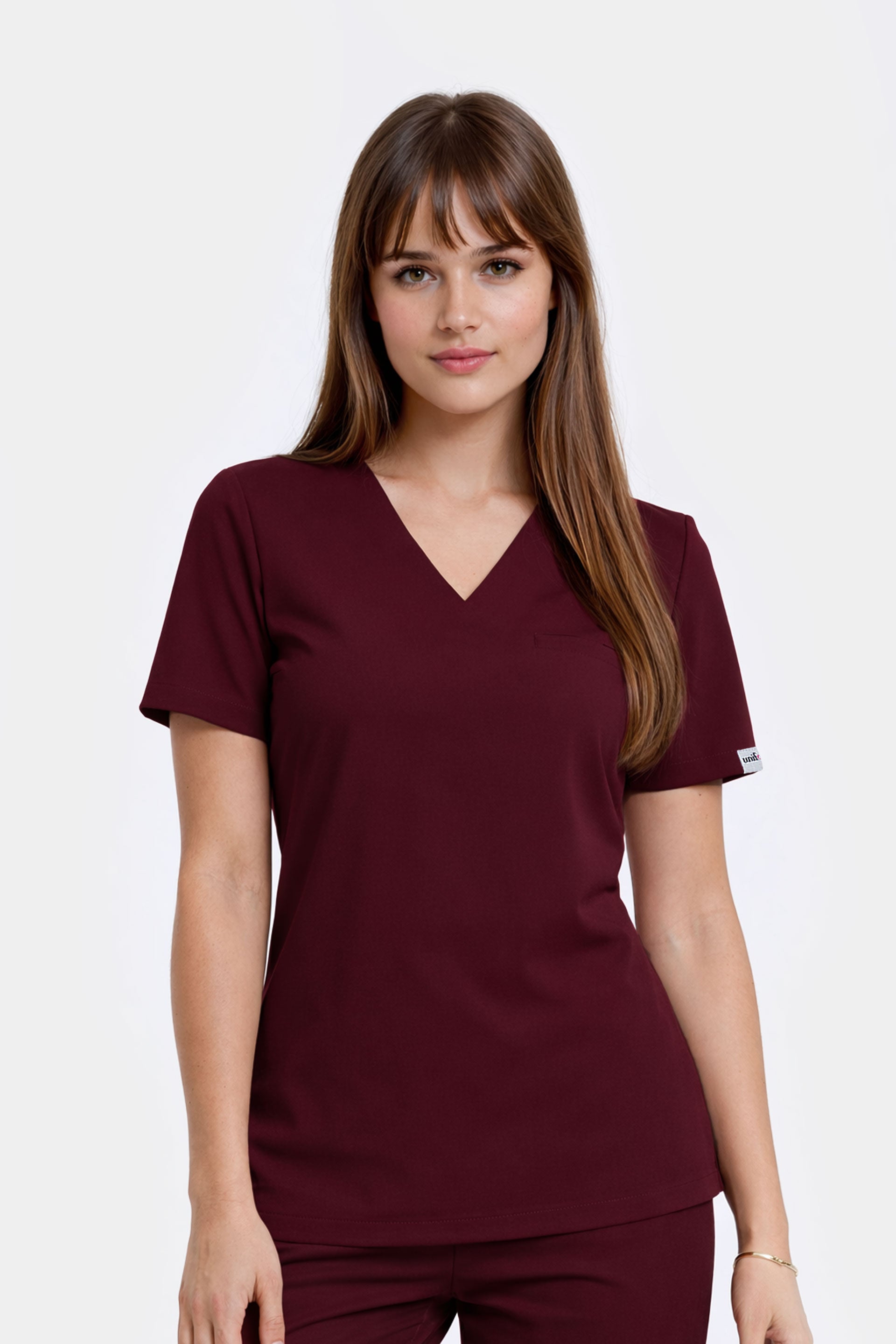 Medyczna bluza damska Cami - kolor bordo