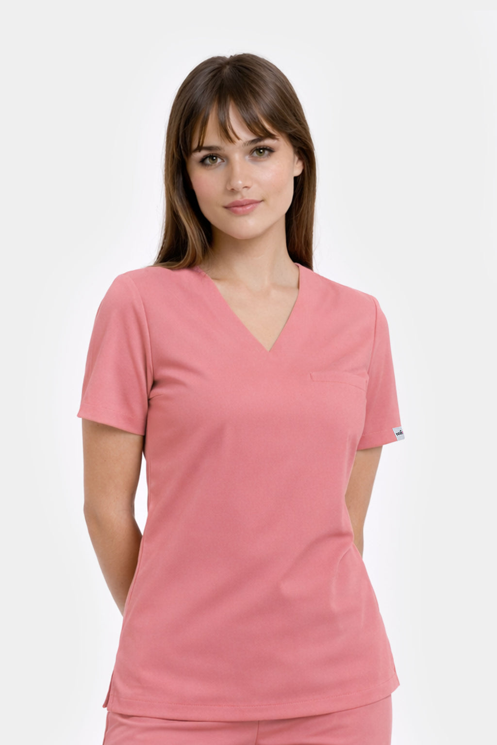 Medyczna bluza damska Cami - kolor rose tan
