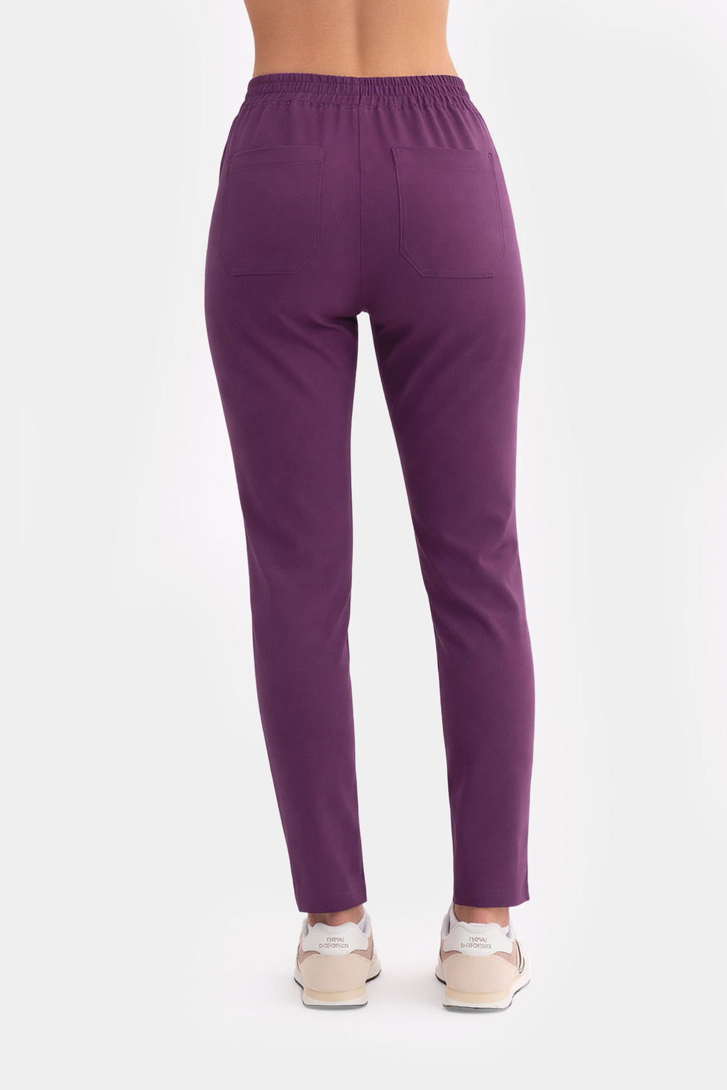 Damskie spodnie medyczne Fit - kolor berry velvet