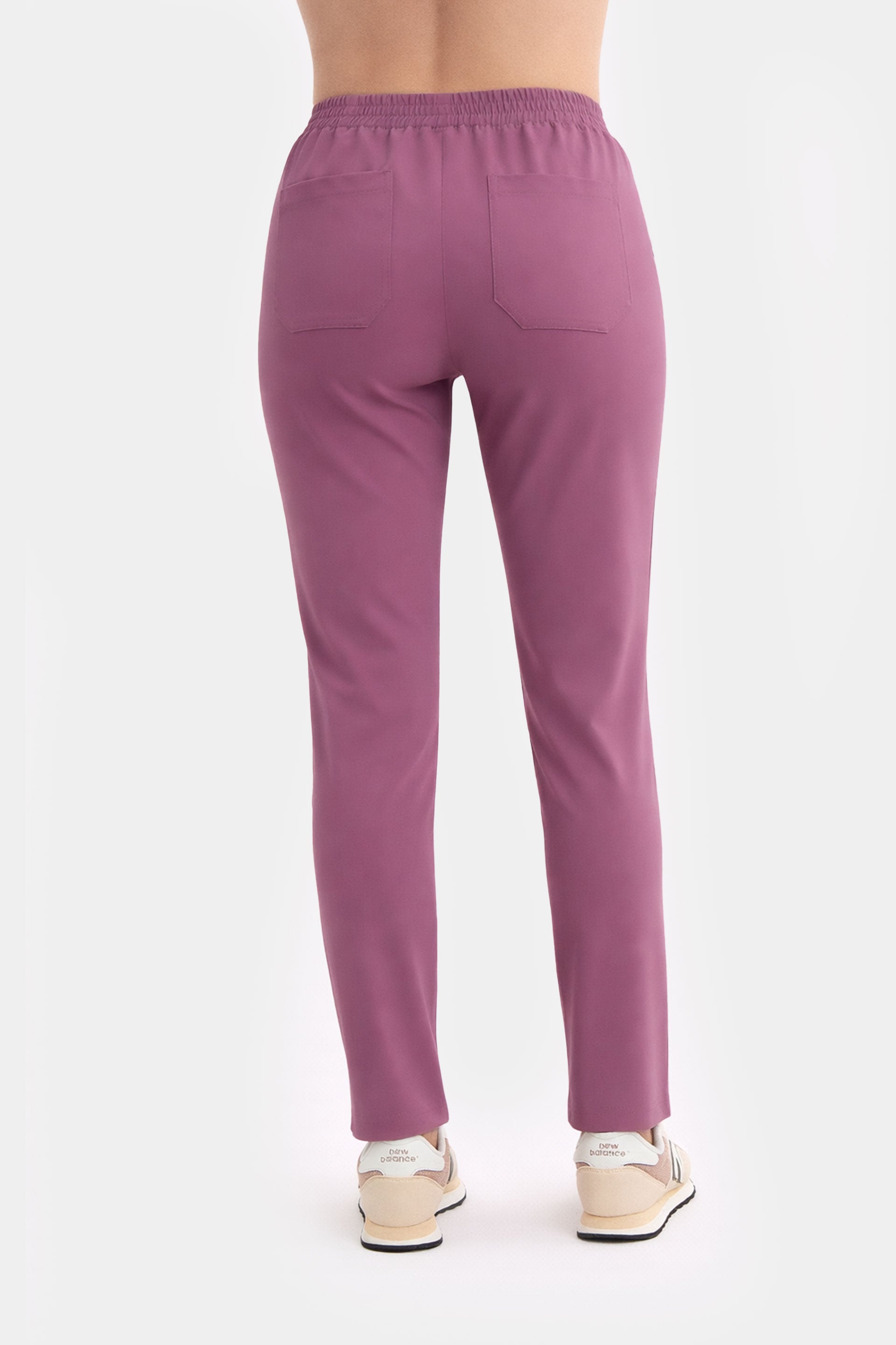 Damskie spodnie medyczne Fit - kolor rose dust