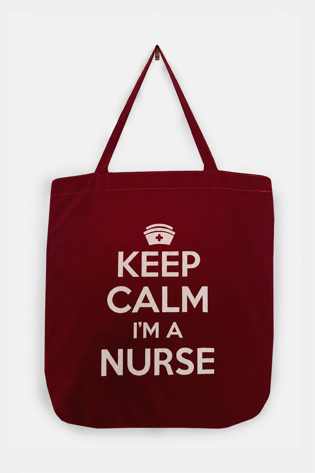 Red Keep Calm I'm a Nurse Bag