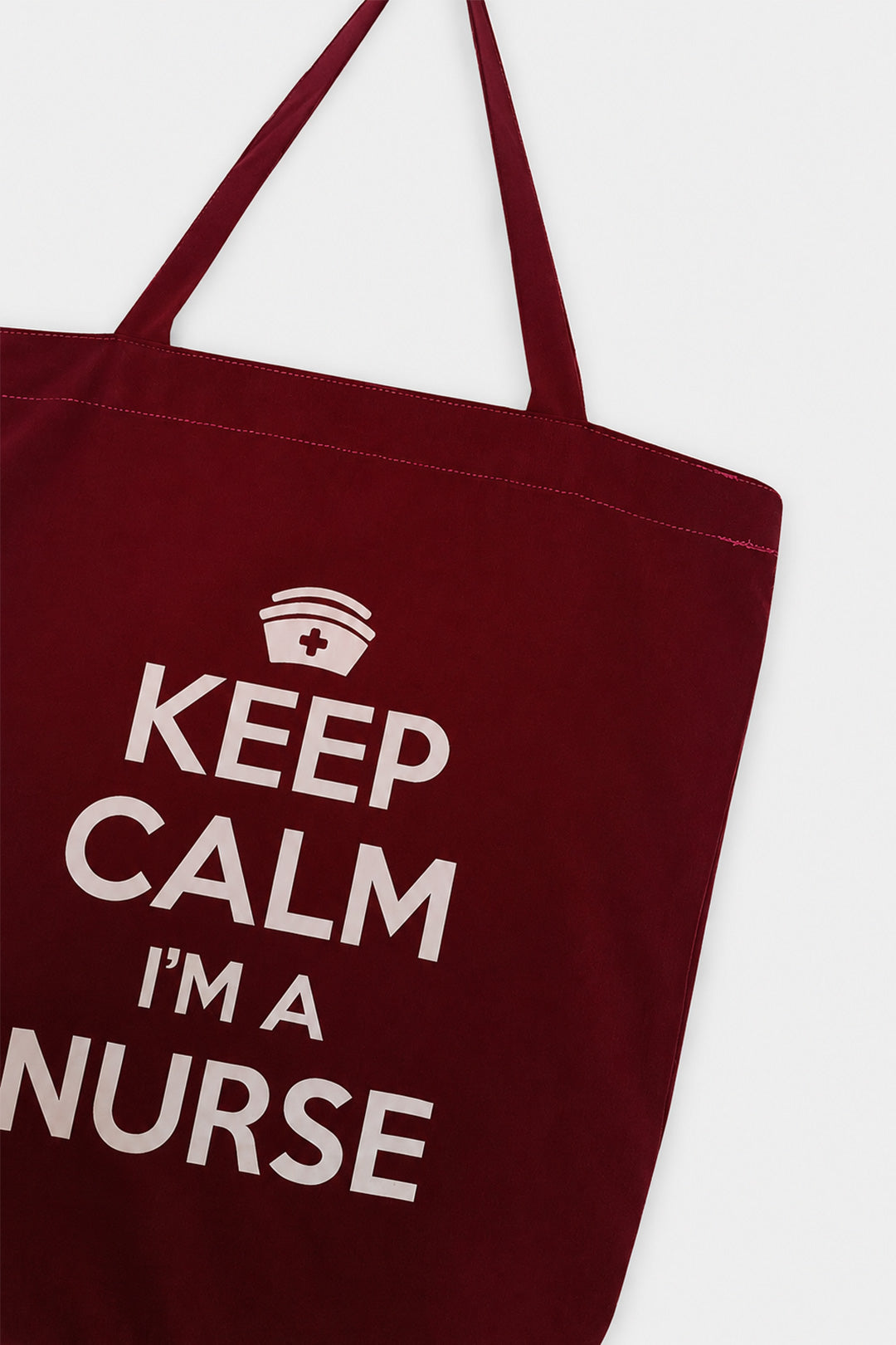 Red Keep Calm I'm a Nurse Bag