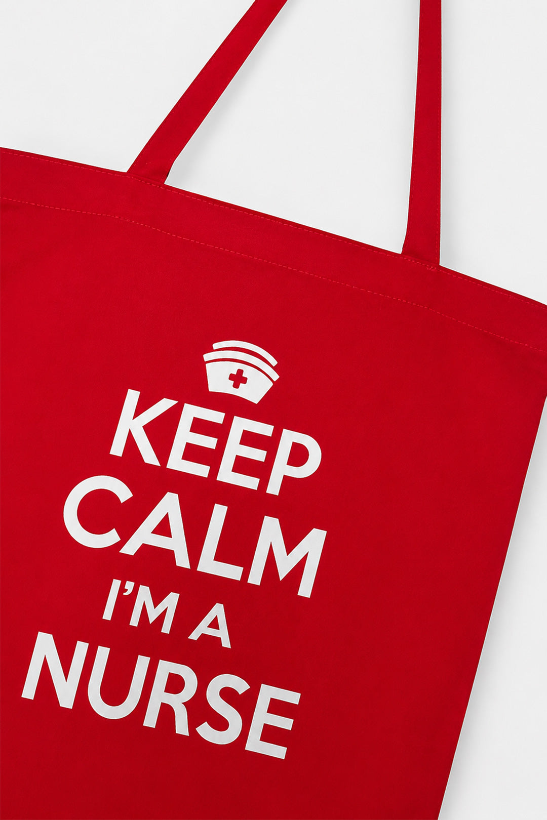 Red Keep Calm I'm a Nurse Bag