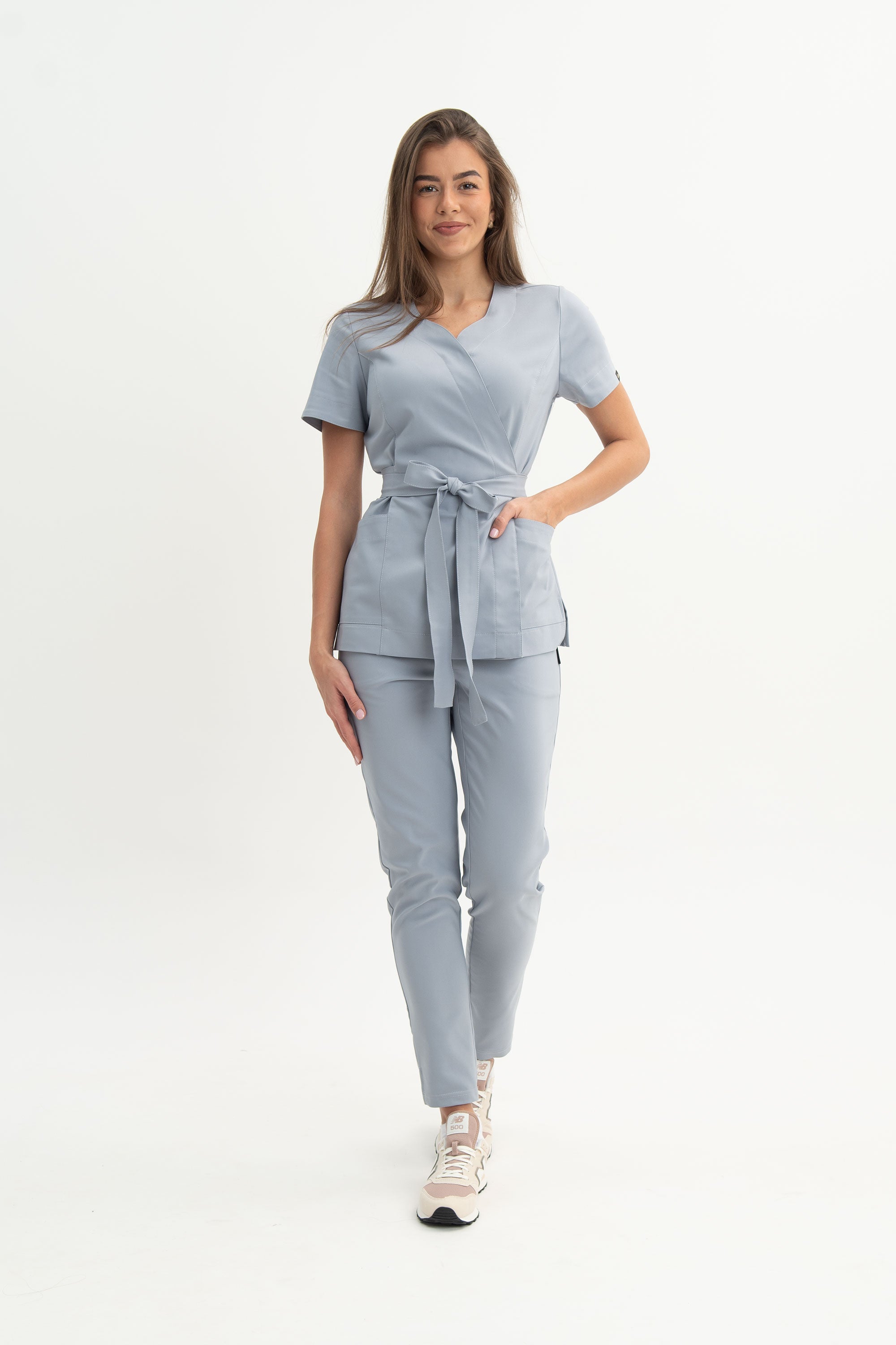 Tunika kosmetyczna Lili Premium - kolor frozen silk