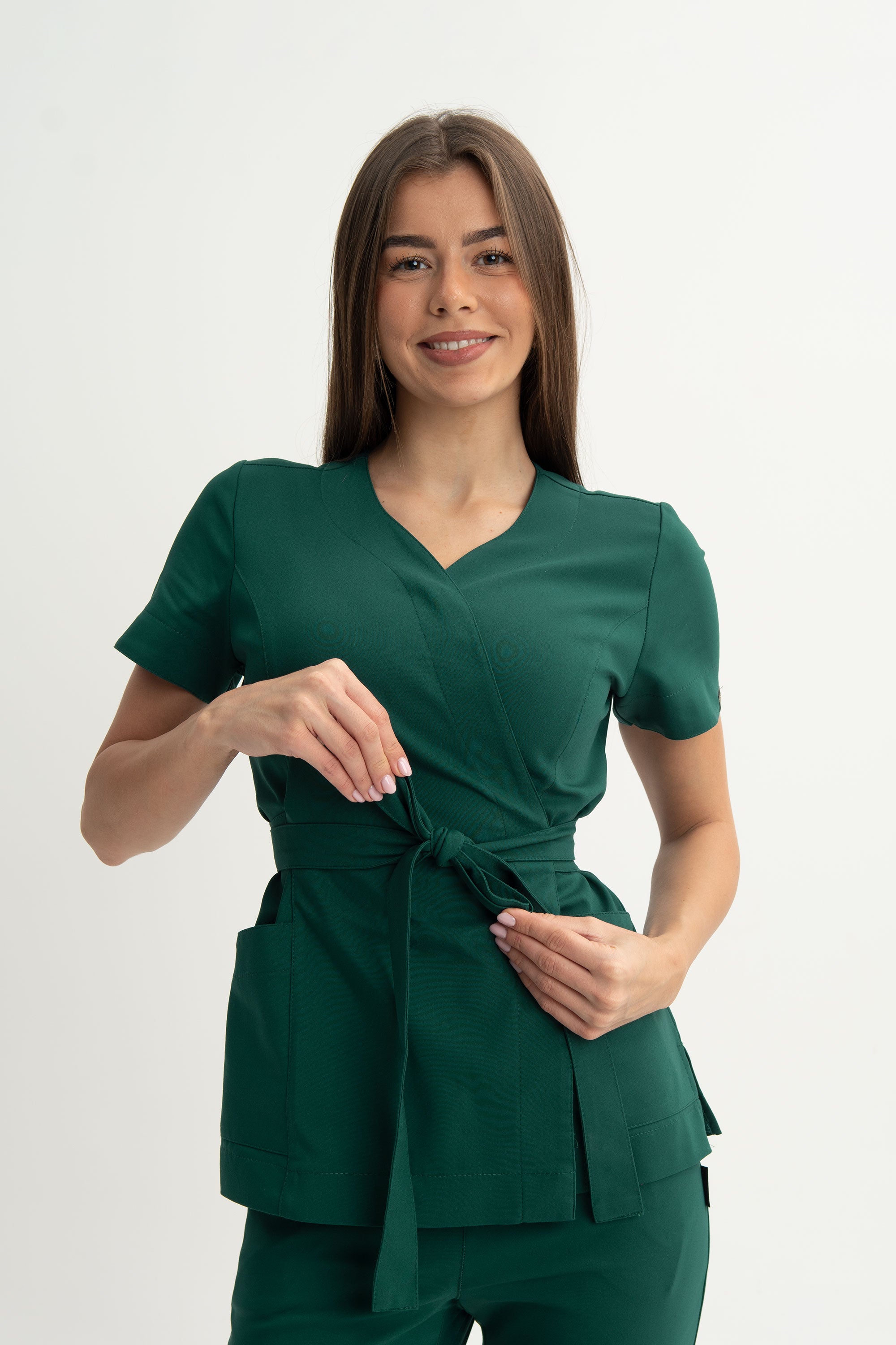 Tunika kosmetyczna Lili Premium - kolor green cream