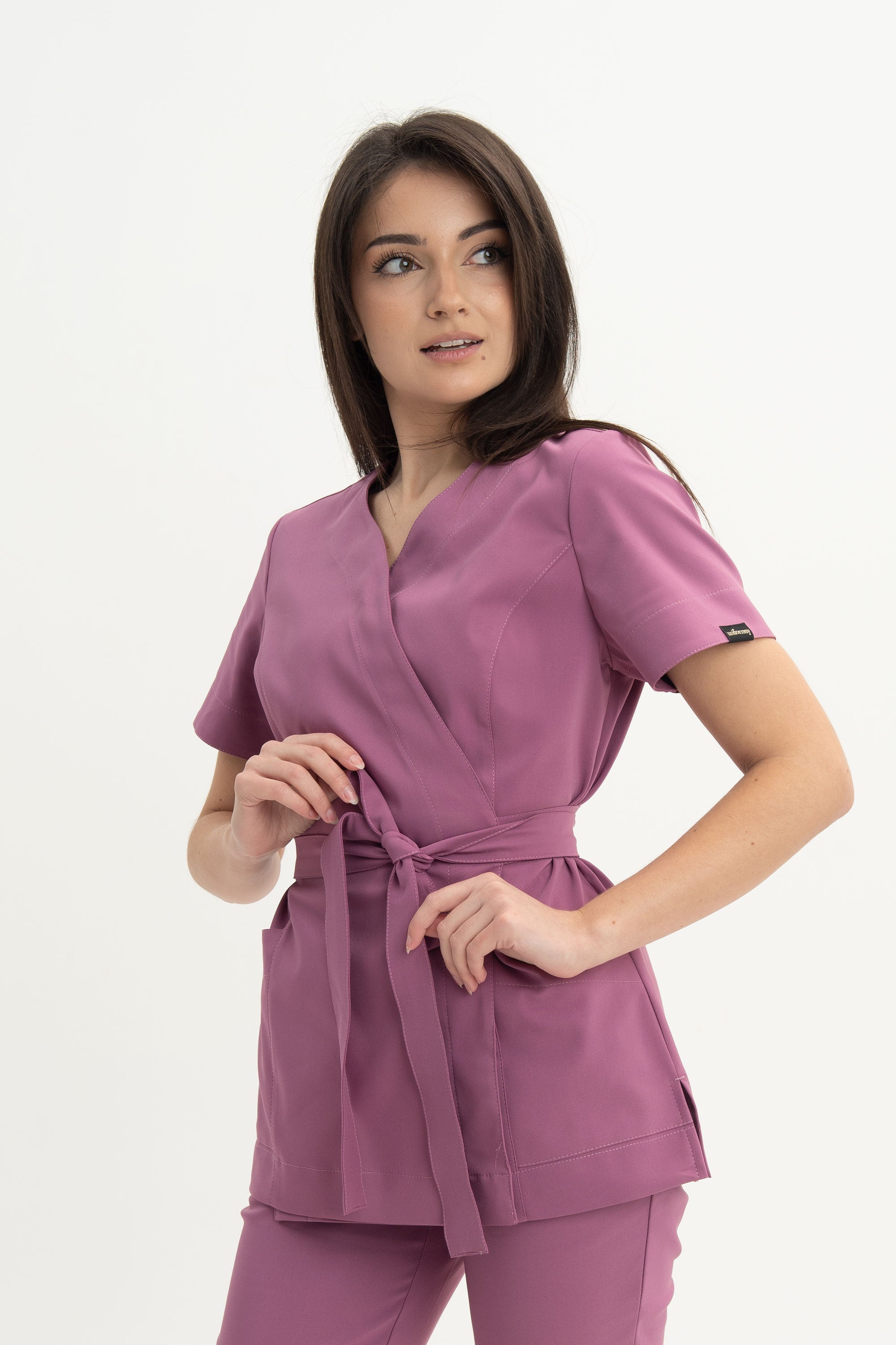 Tunika kosmetyczna Lili Premium - kolor rose dust