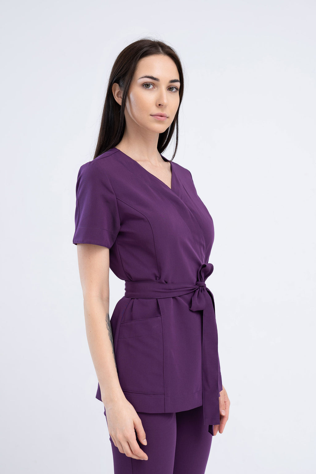 Kosmetyczna tunika damska Lili Soft - kolor purple