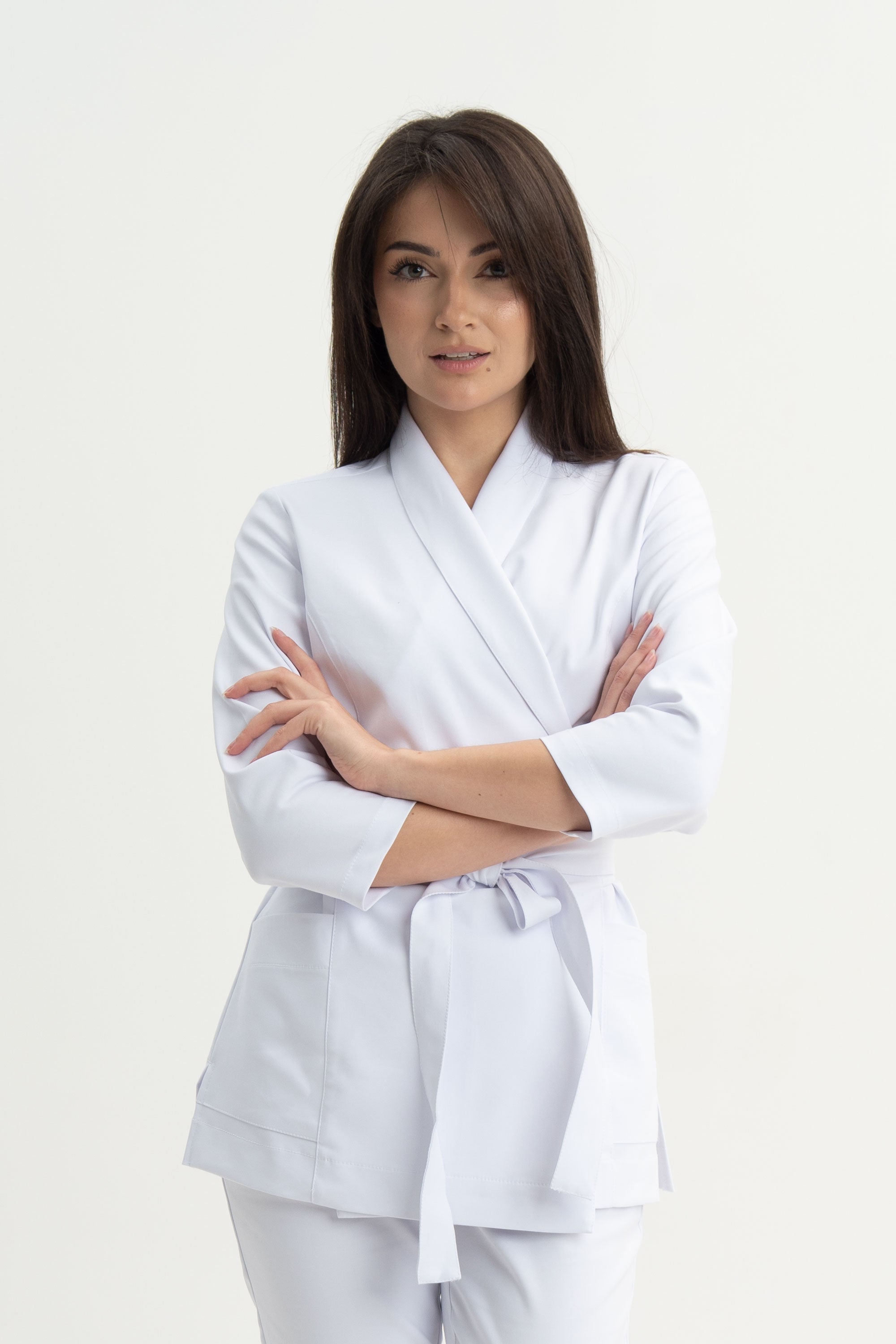 Tunika kosmetyczna Leti - kolor silk white