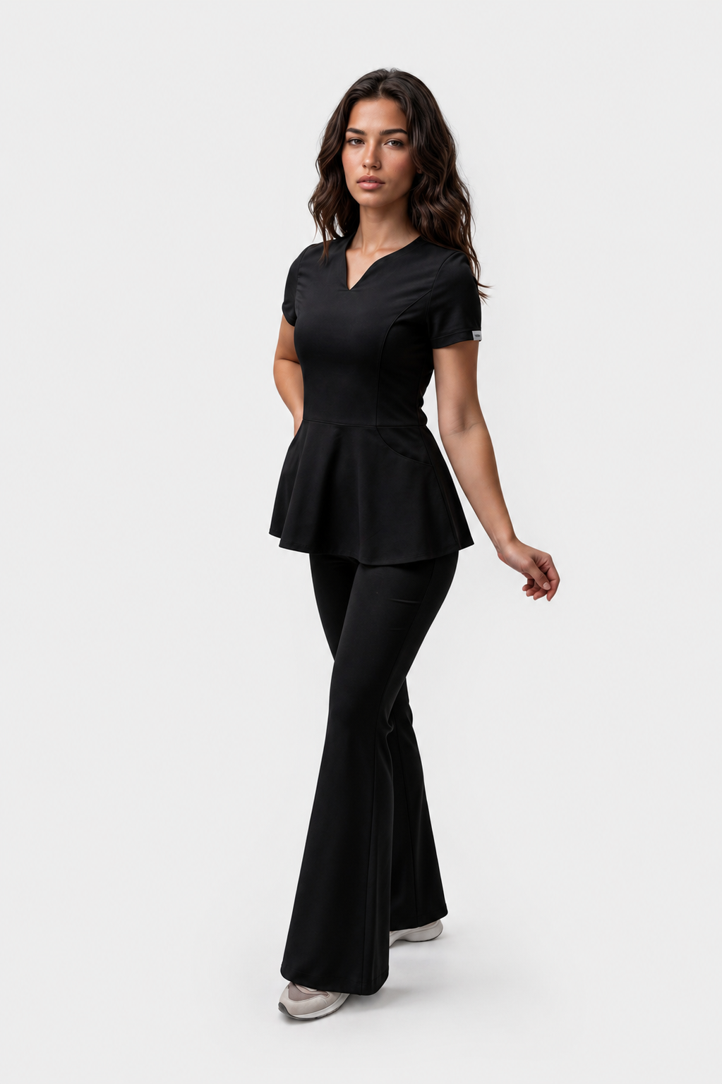 Bluza z baskinką Kate black