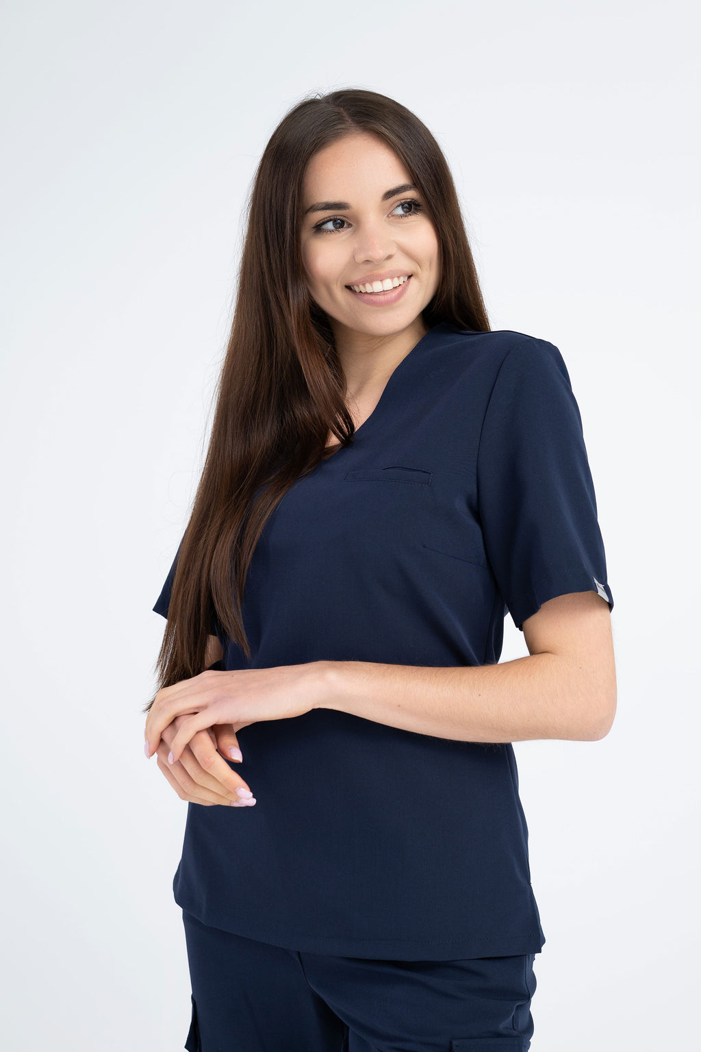 Medyczna bluza damska Cami - kolor dark navy