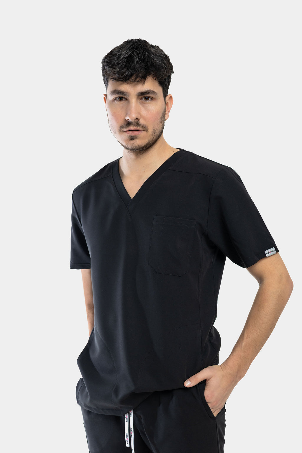 Męska bluza medyczna Harry - kolor black