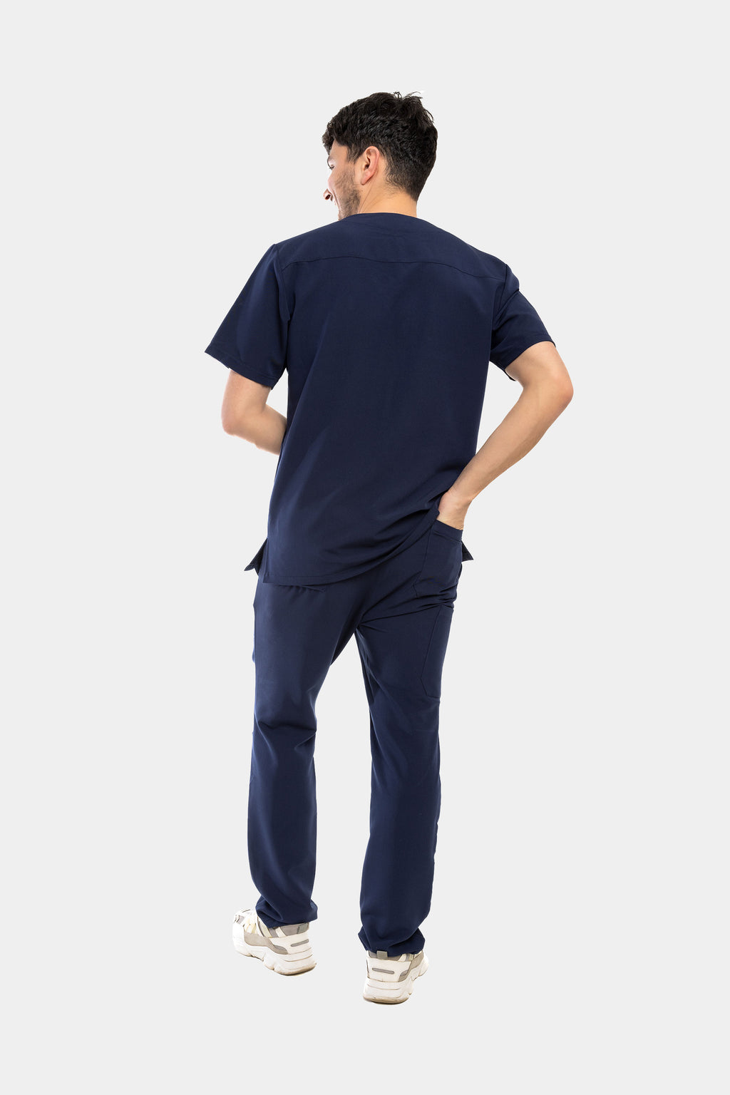 Męska bluza medyczna Harry i spodnie proste - kolor dark navy