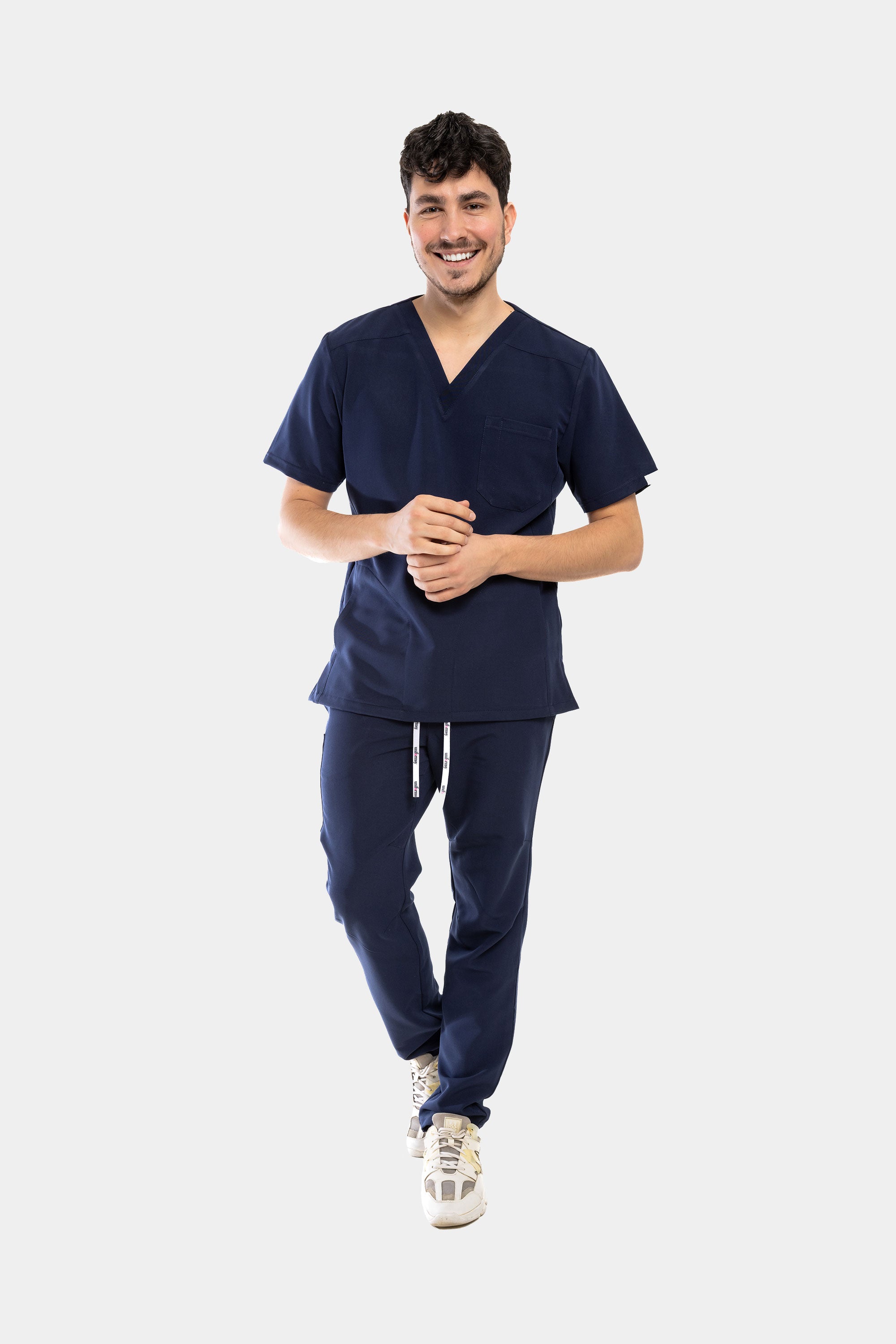 Męska bluza medyczna Harry i spodnie proste - kolor dark navy