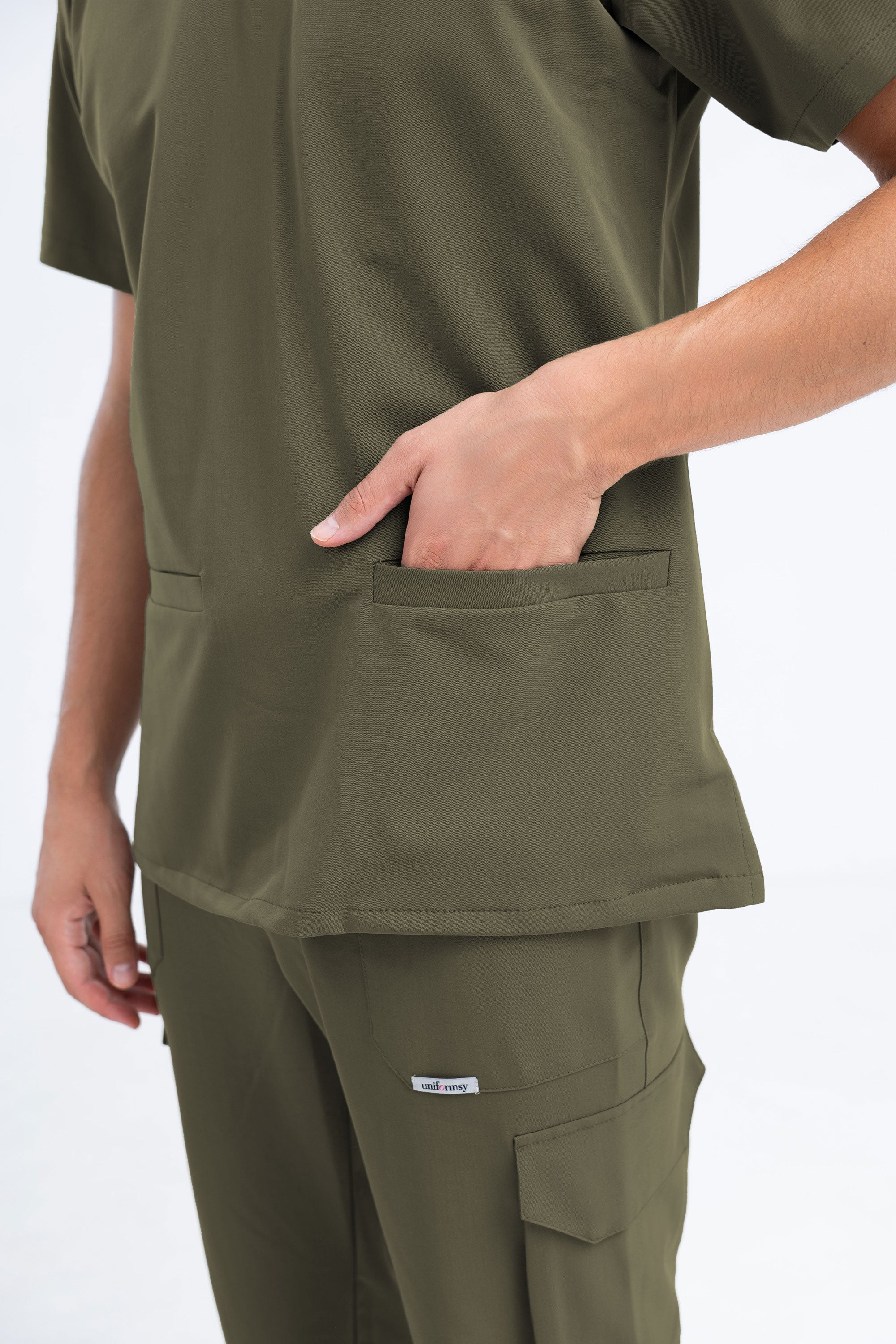 Medyczna bluza męska Stanley - kolor olive