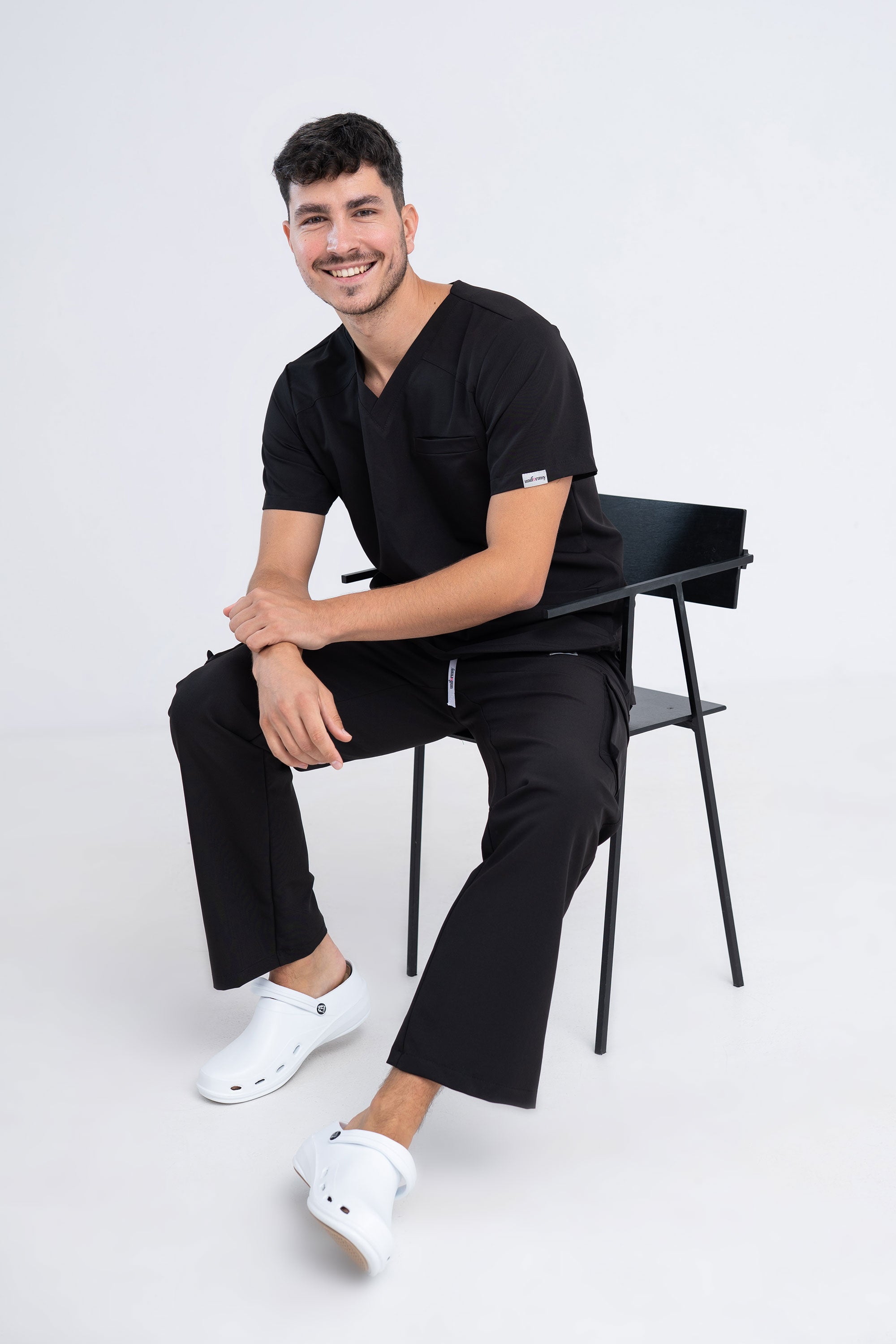 Medyczna bluza męska Stanley - kolor black