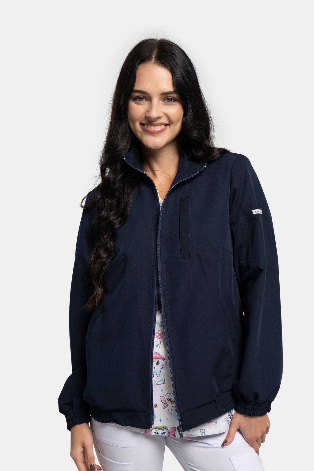 Kurtka bomberka damska - kolor dark navy