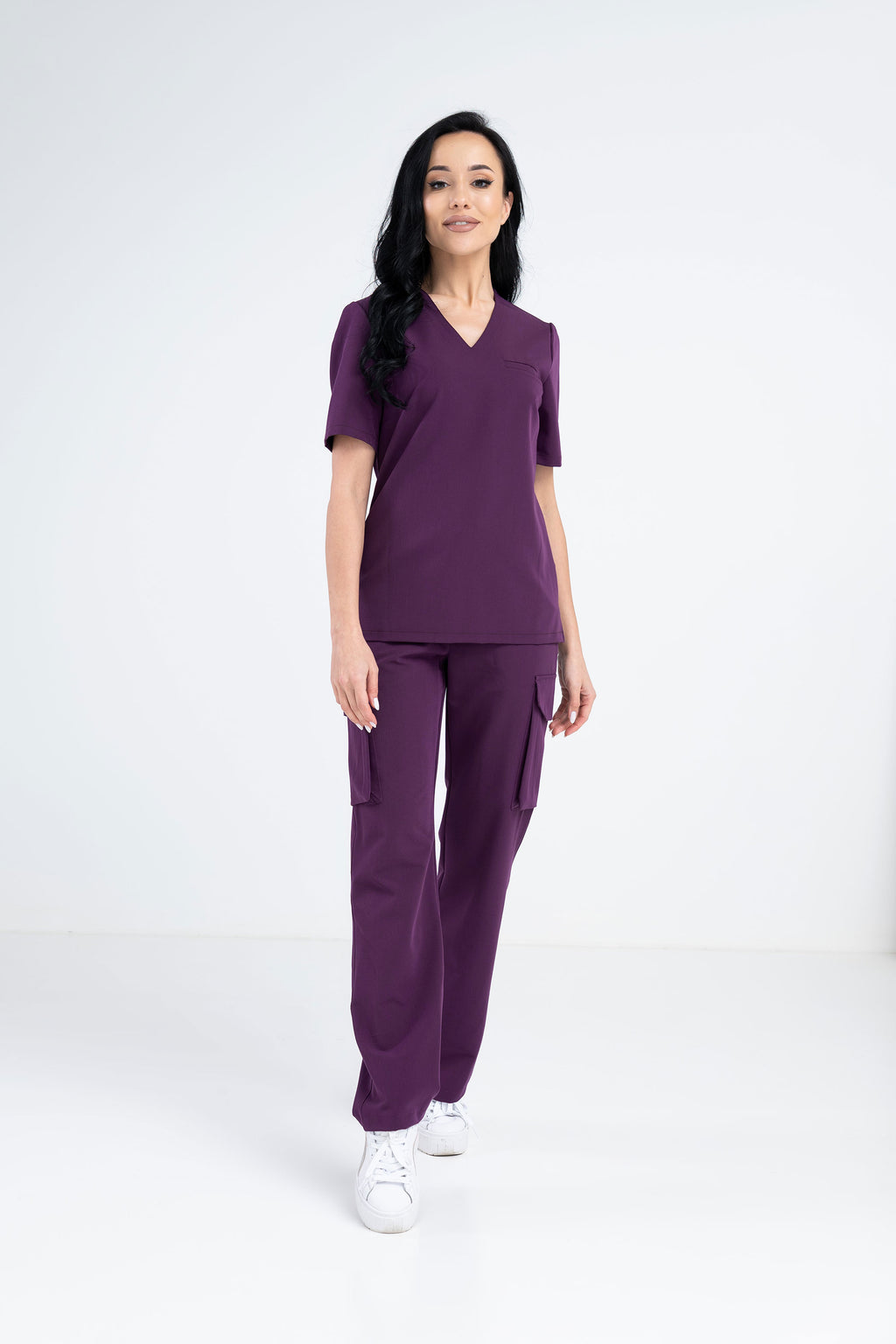 Medyczna bluza damska Cami - kolor purple