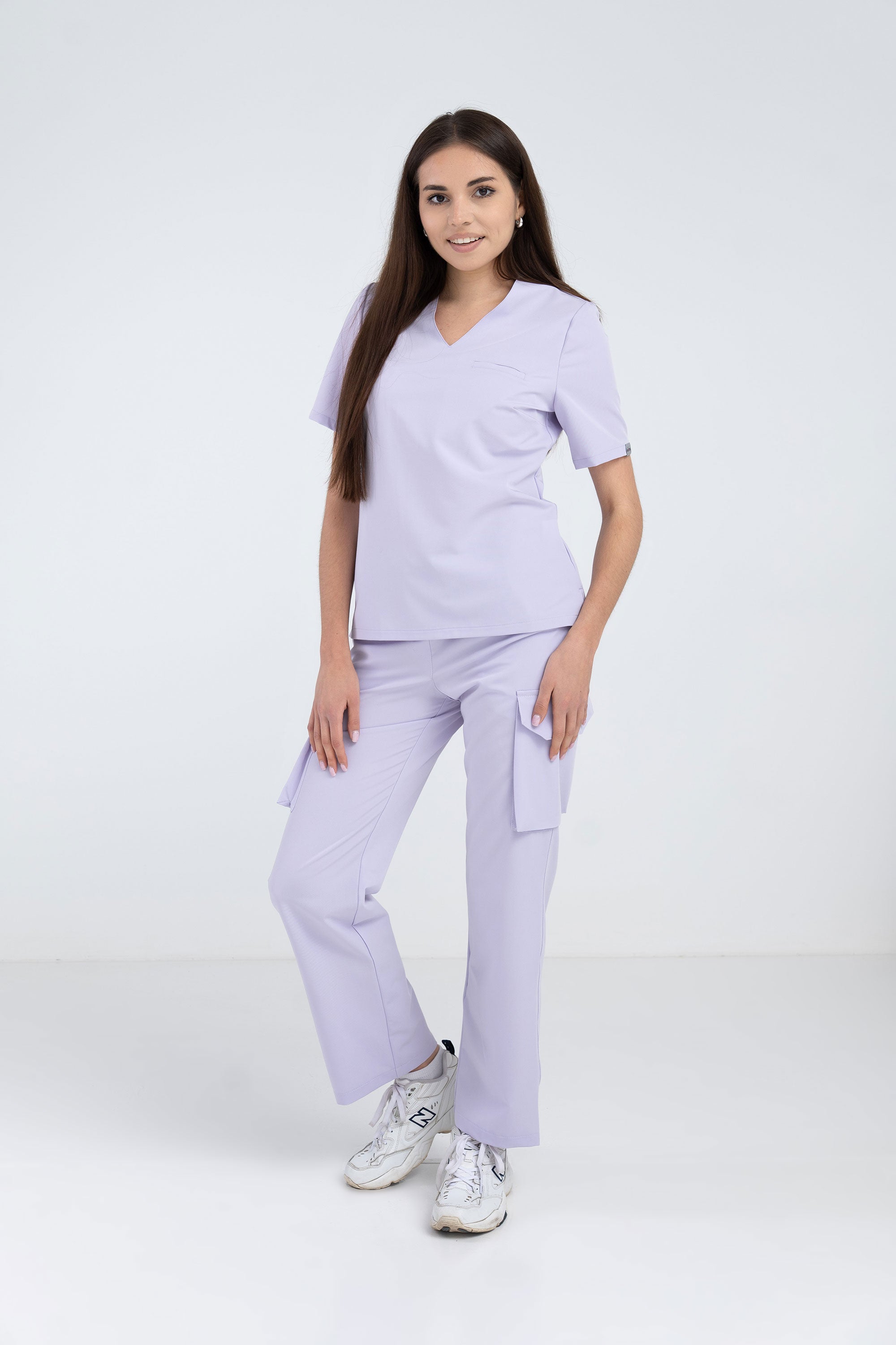 Medyczna bluza damska Cami - kolor pastel lilac