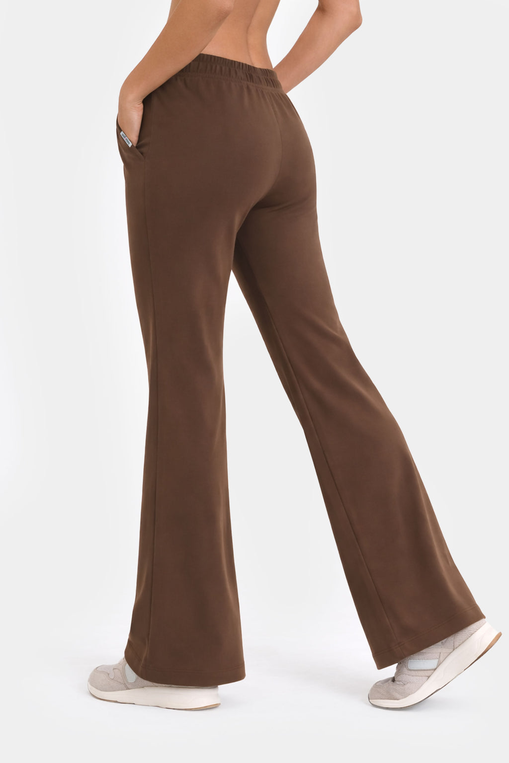 Měkké dámské rozšířené kalhoty s lékařským vzorem