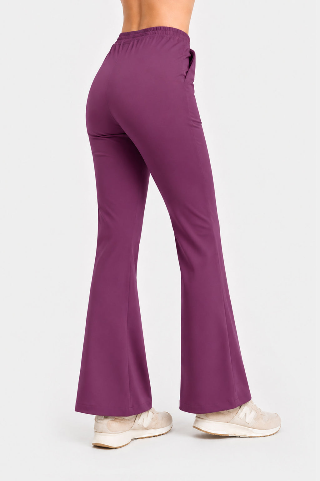 Soft women's medical flared trousers