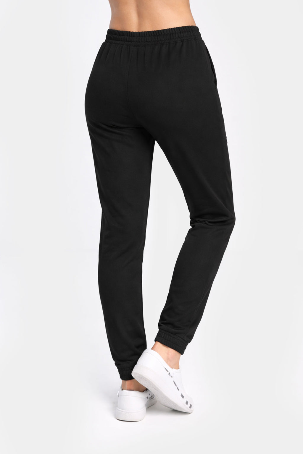 Damskie spodnie medyczne joggery Soft - kolor black