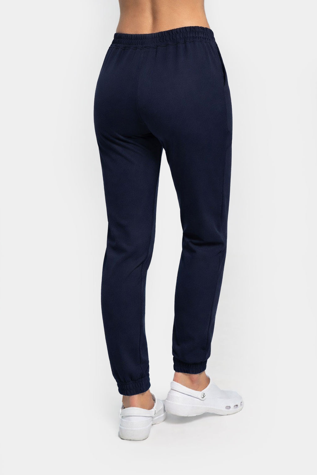 Damskie spodnie medyczne joggery Soft - kolor dark navy