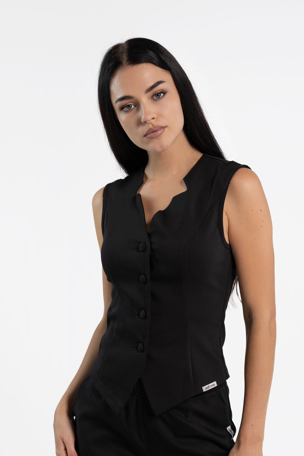 Kosmetyczna kamizelka damska - kolor velvet black