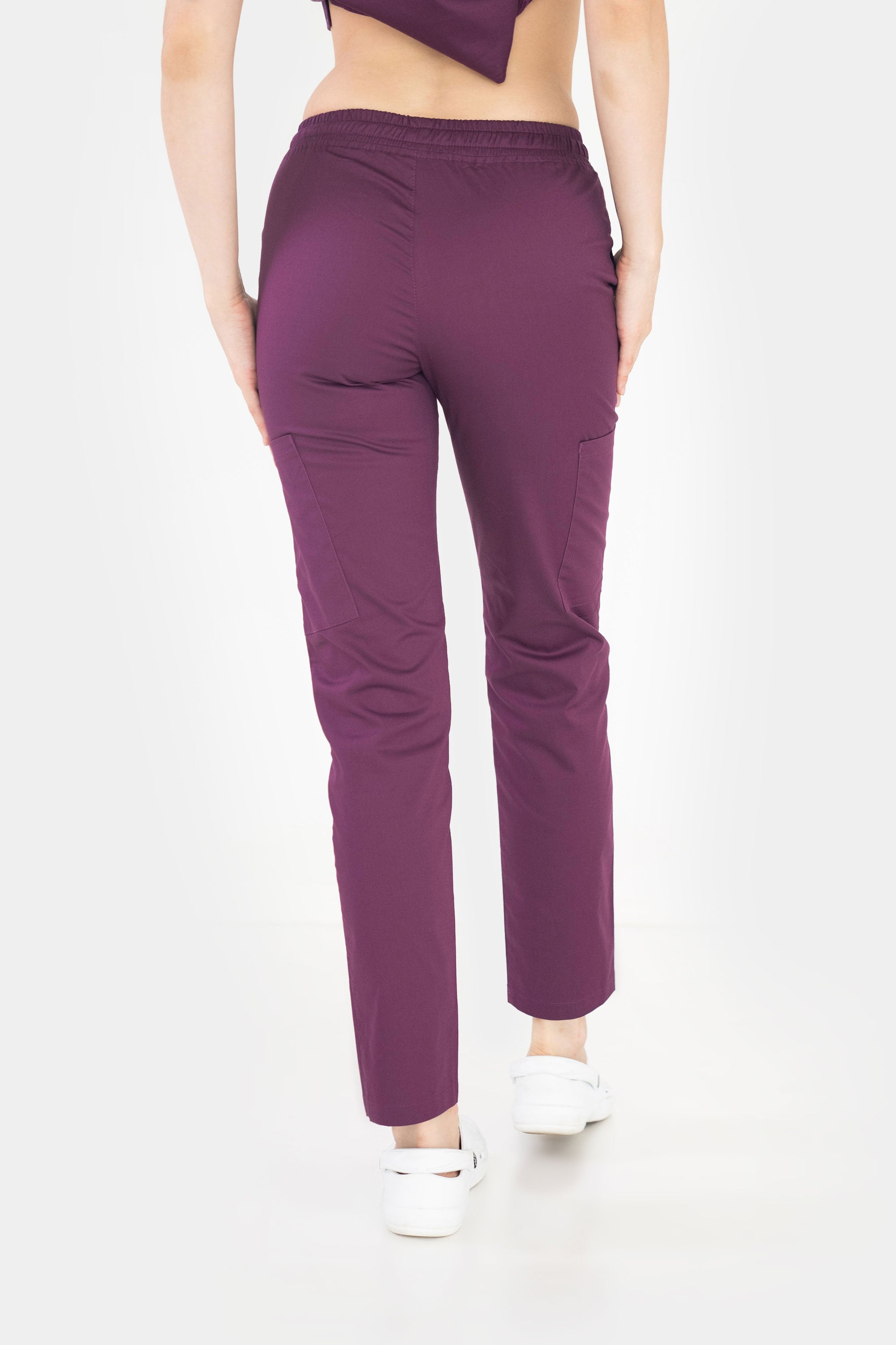 Komplet medyczny damski Coco - kolor jagodowy