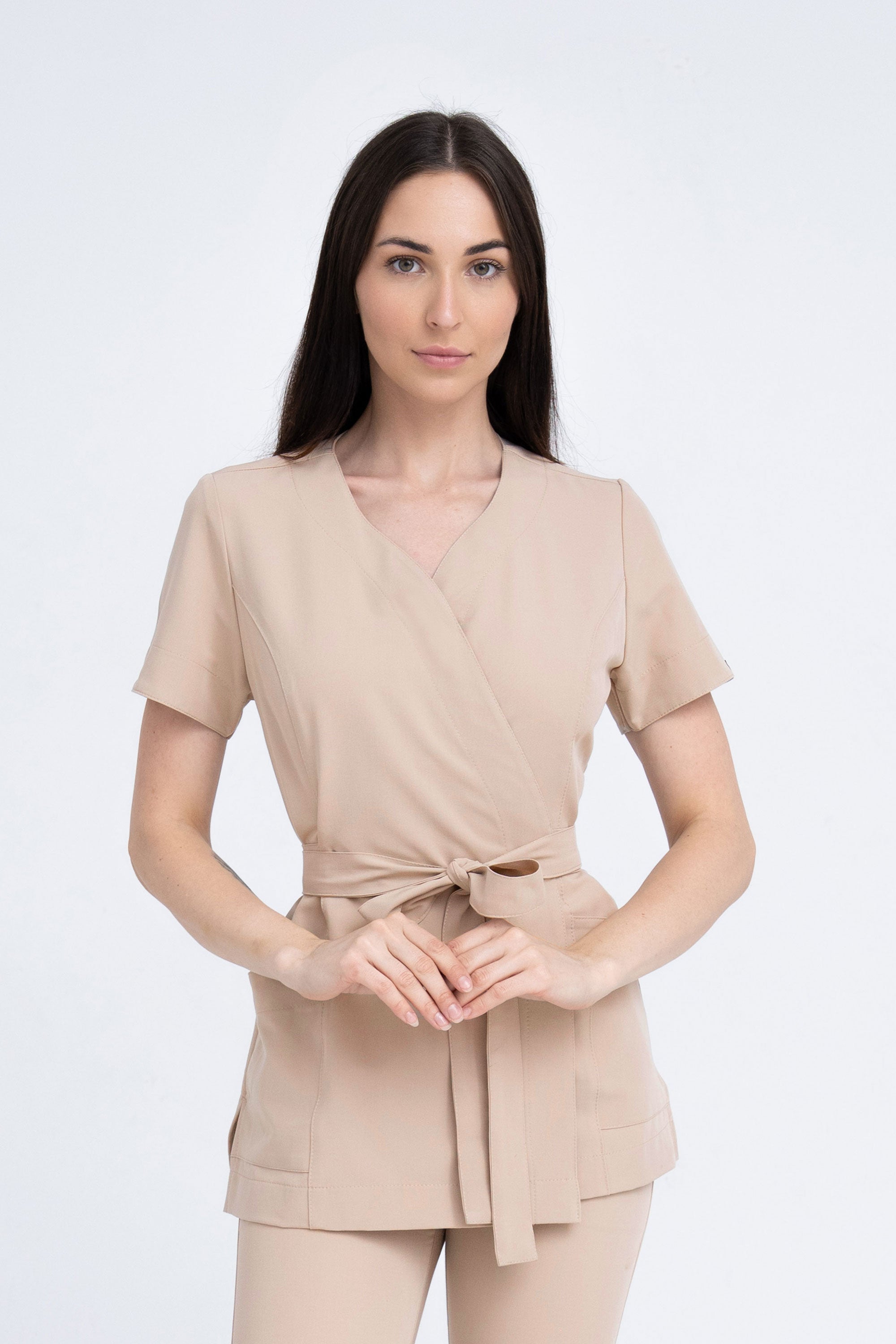 Kosmetyczna tunika damska Lili Soft - kolor beige