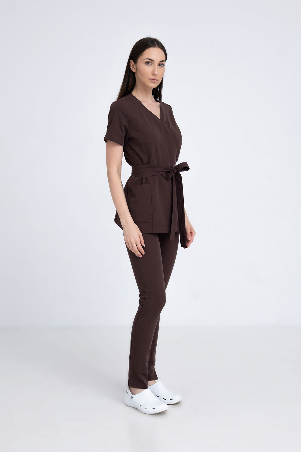 Kosmetyczna tunika damska Lili Soft - kolor choco