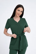 Kosmetyczna tunika damska Lili Soft - kolor dark green
