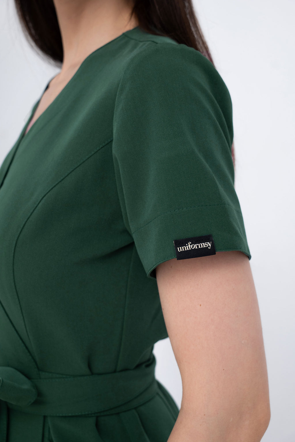 Kosmetyczna tunika damska Lili Soft - kolor dark green