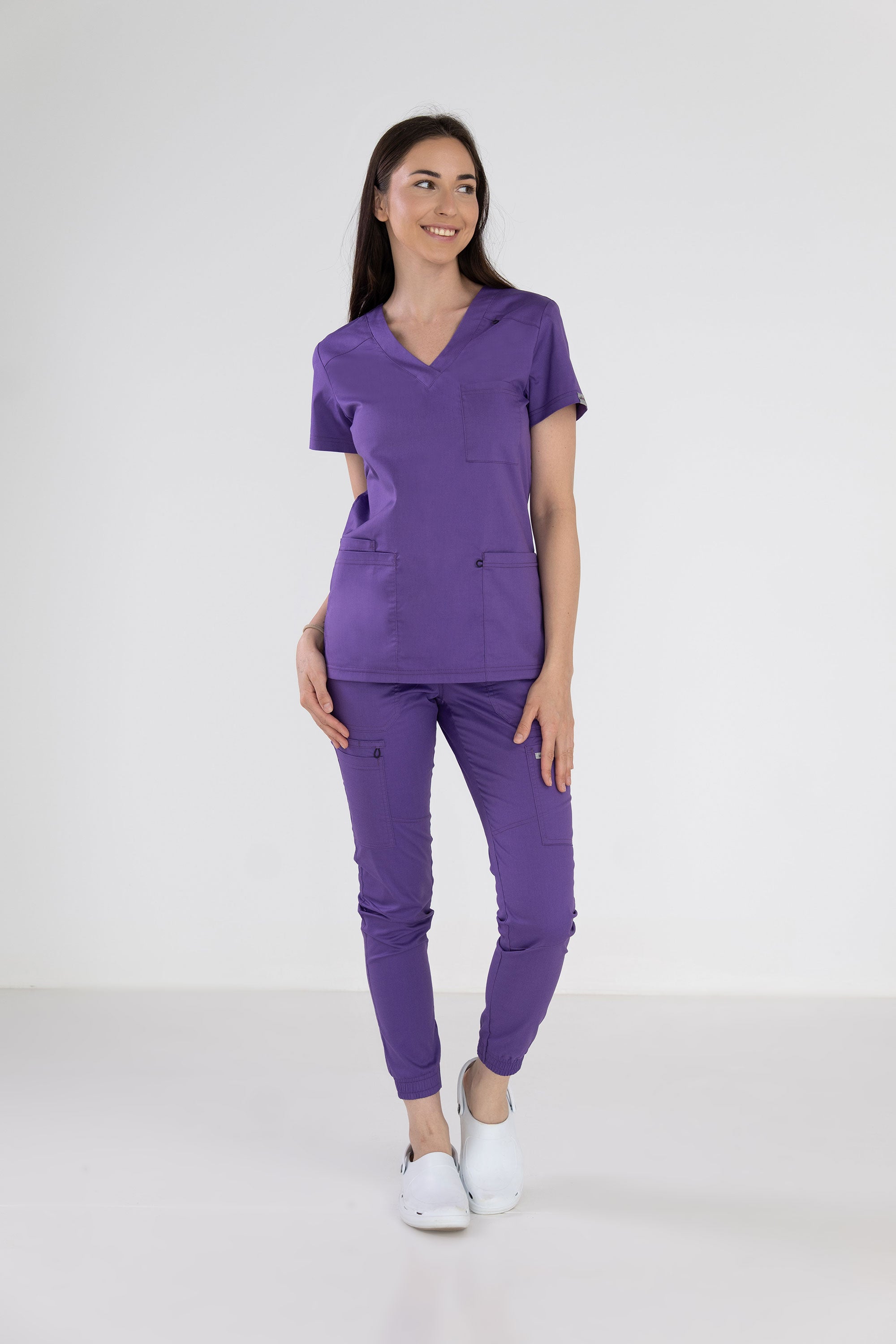 Medyczna bluza damska Medi - kolor Dark lilac