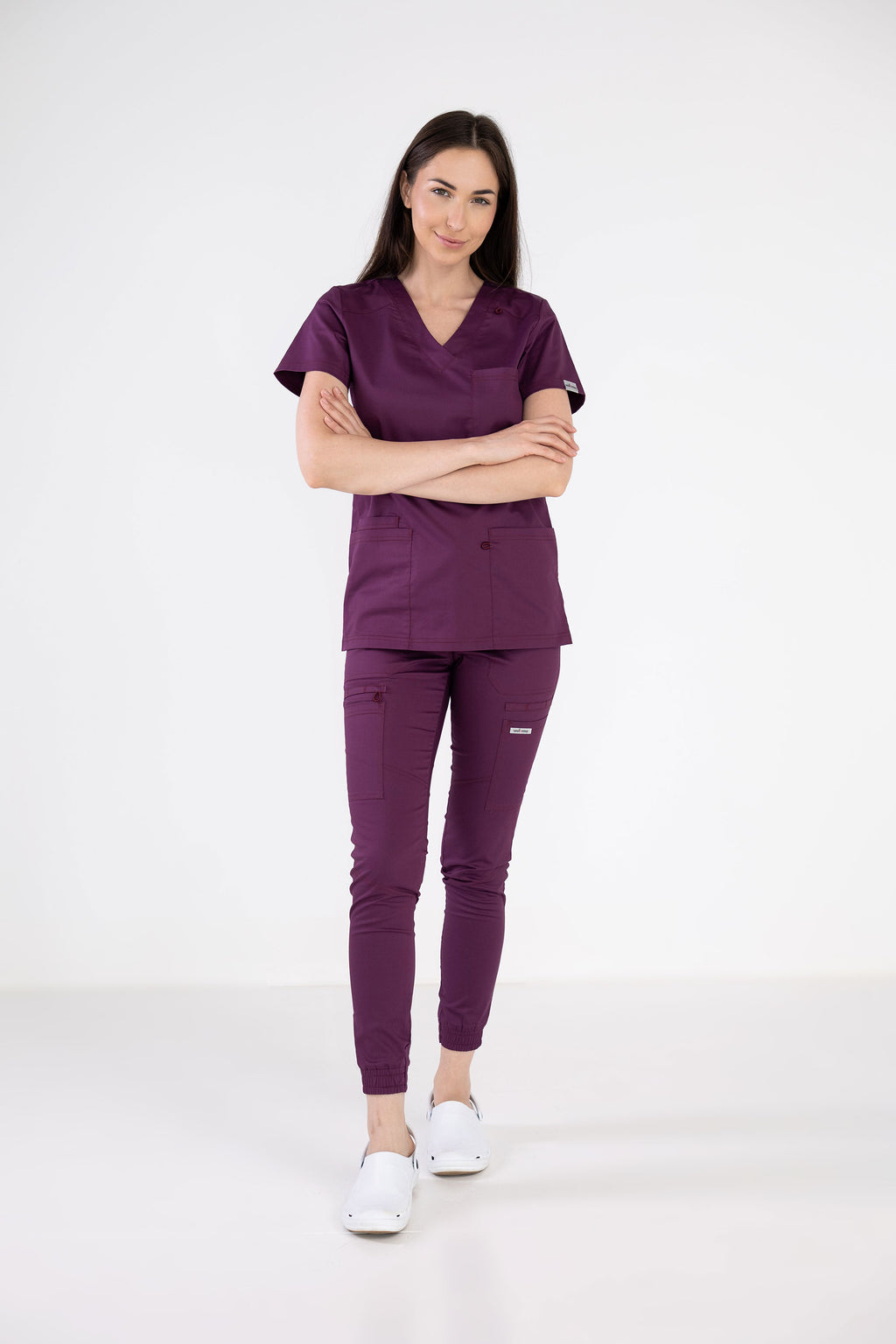 Medyczna bluza damska Medi - kolor jagodowy