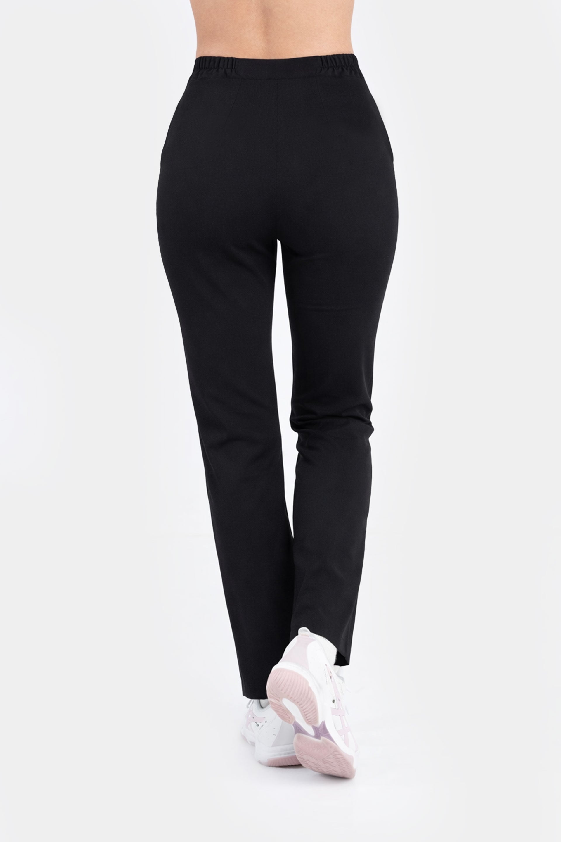 Damskie spodnie Mira Soft - kolor black