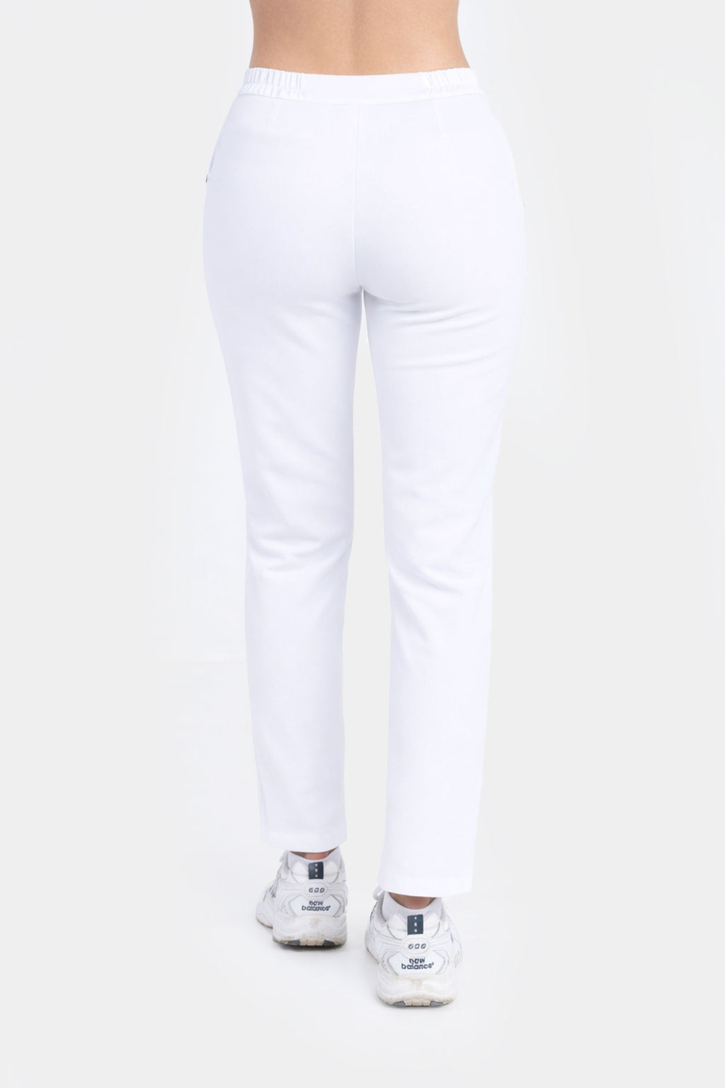 Damskie spodnie Mira Soft - kolor white