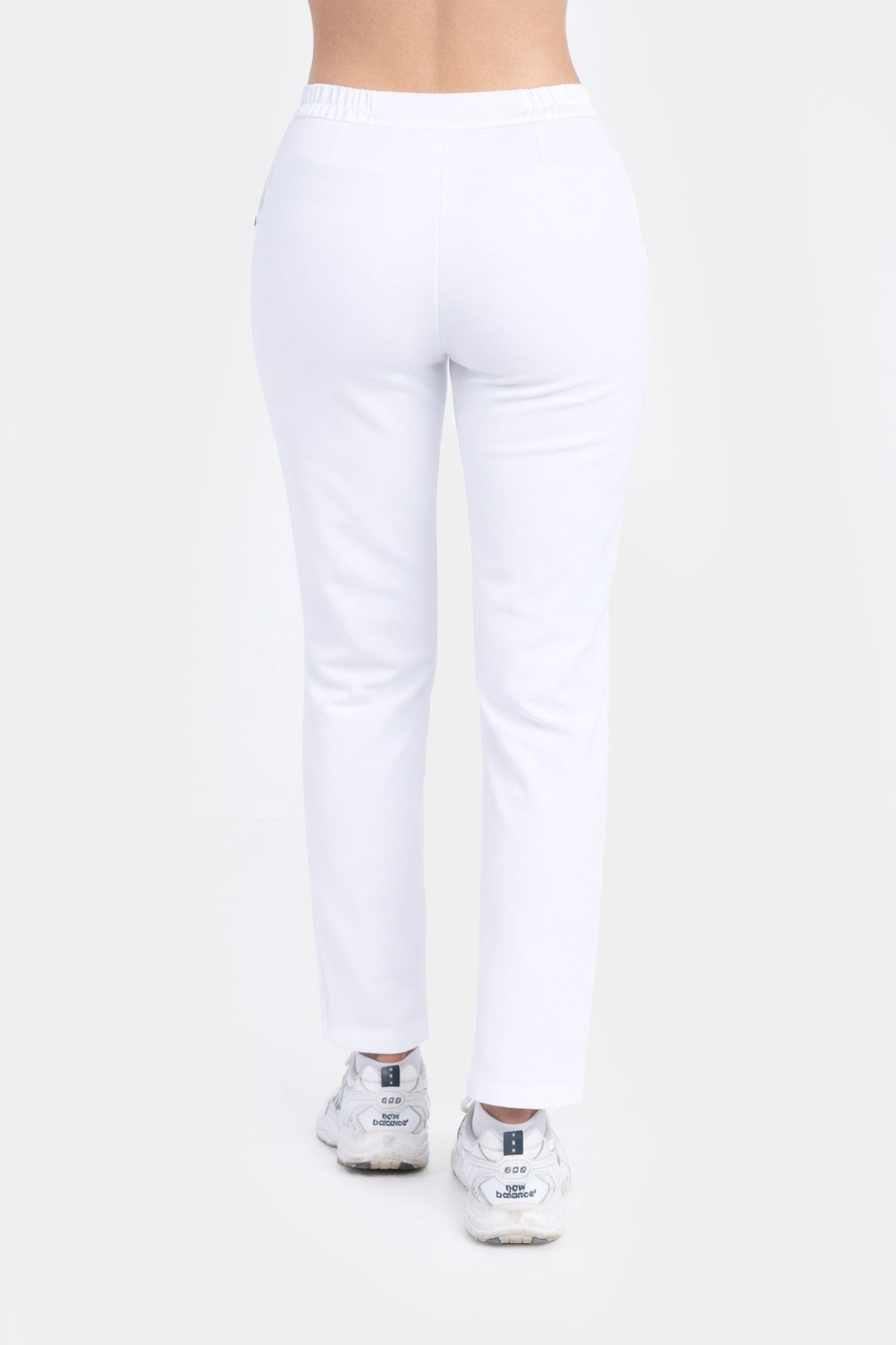 Damskie spodnie Mira Soft - kolor white