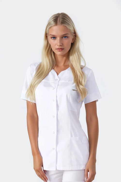 Damski żakiet medyczny Regina - kolor biały