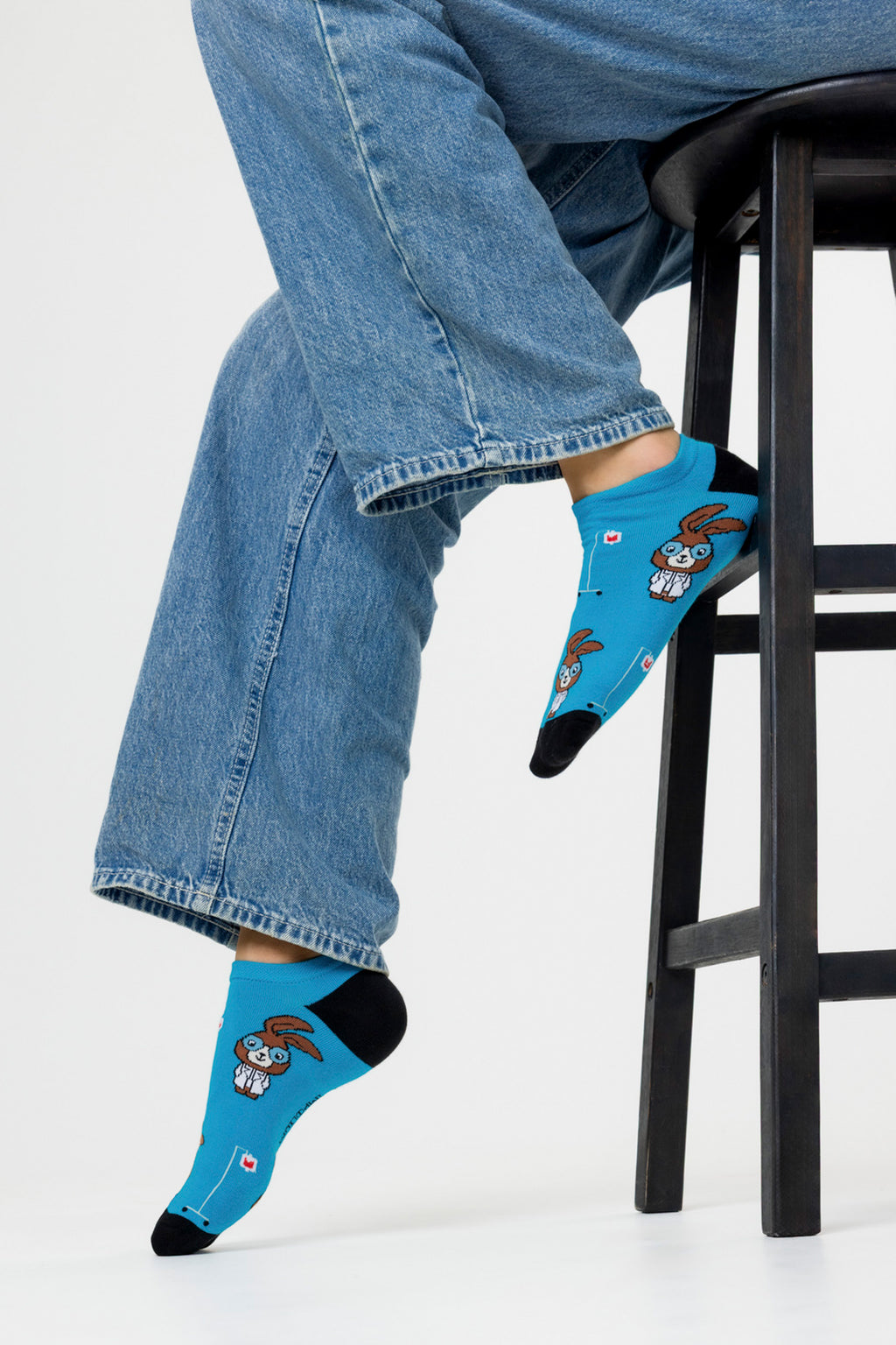 Skarpetki stopki ze wzorem Dr. Królik