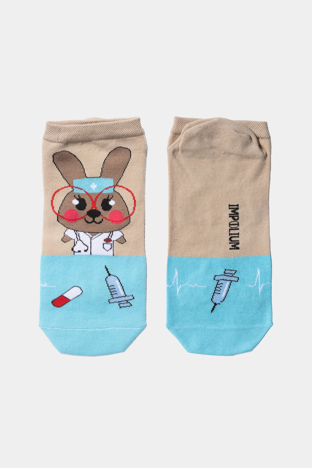 Skarpetki stopki ze wzorem Dr. Królikowa