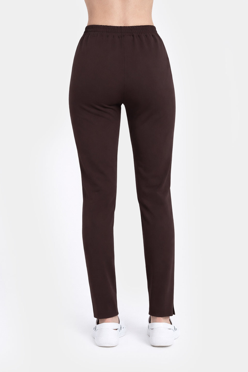 Damskie spodnie medyczne Slim Soft - kolor Choco