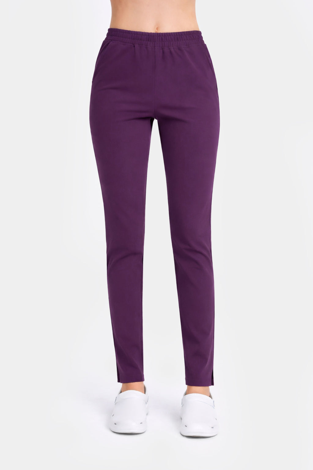 Damskie spodnie medyczne Slim Soft - kolor purple
