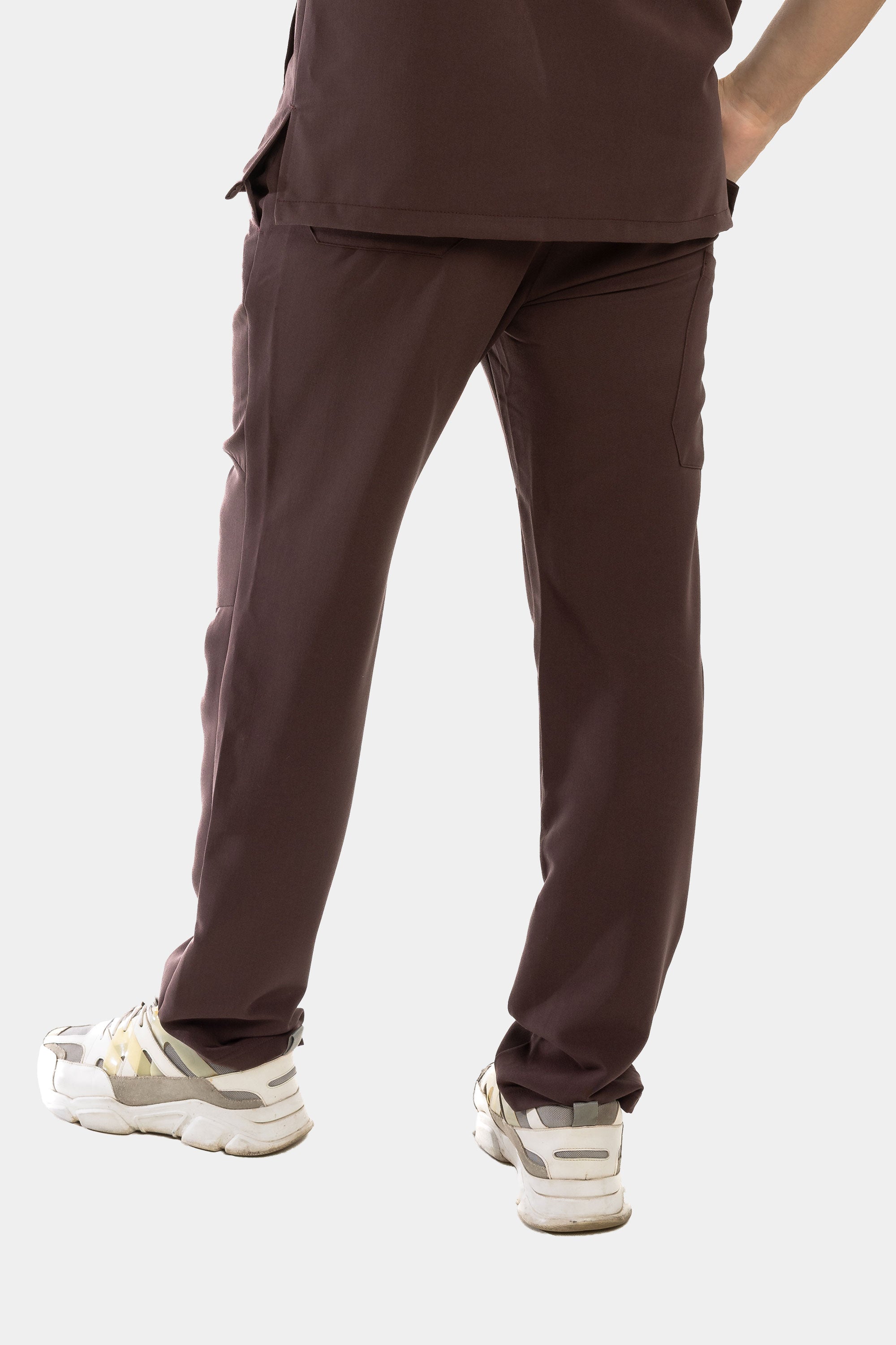 Męskie spodnie medyczne Harry - kolor choco