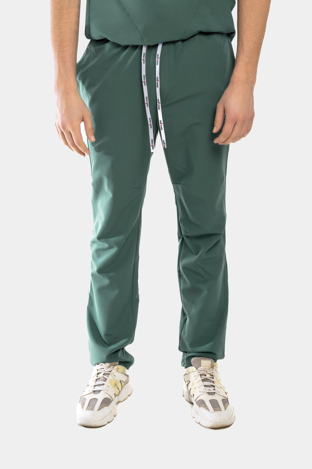 Męskie spodnie medyczne Harry - kolor dark green