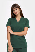 Damska bluza medyczna Stella - kolor dark green